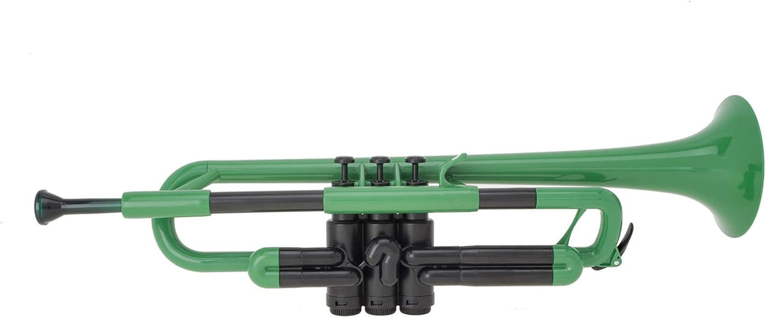pTrumpet 700628 Trompete mit Tasche und Mundstück grün, Grün