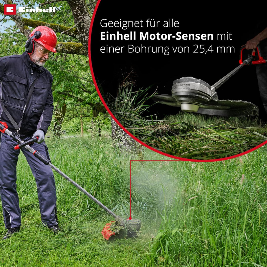 Original Einhell Dickichtmesser 255 (passend für alle Einhell Sensen, Ø 255 mm Durchmesser)