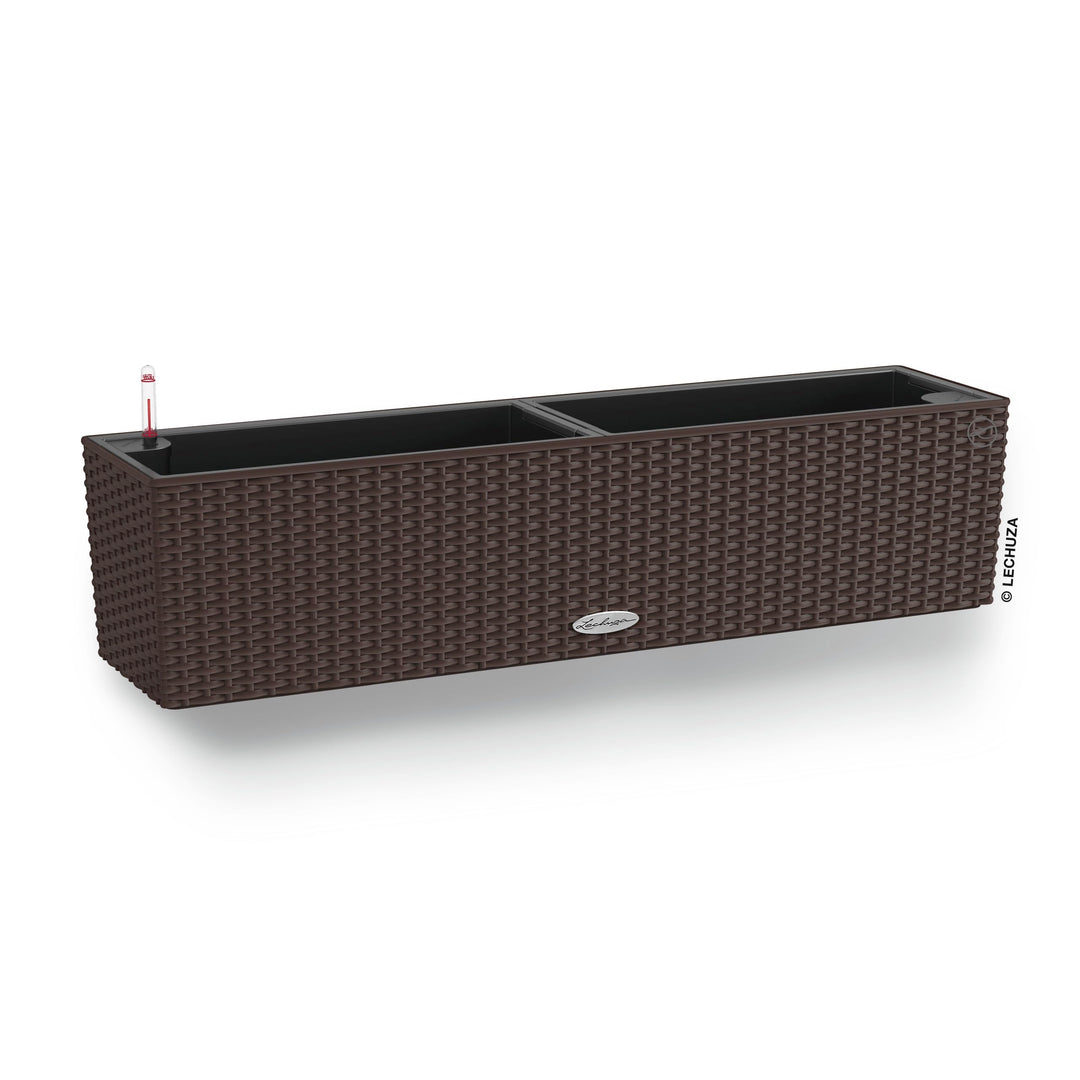 LECHUZA BALCONERA Cottage 80 mokka 15615 Garten 79x19x19 cm Mokka, Garten 79x19x19 cm Mokka
