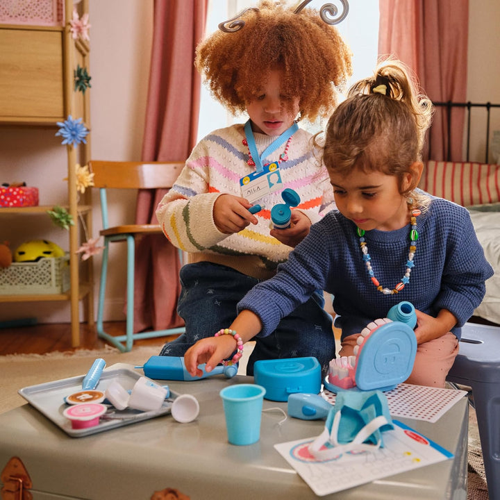 Melissa & Doug Zahnarzt Spielzeug Set für Kinder, Zahnarzt Spielzeug für Kinder, Lernspielzeug für J