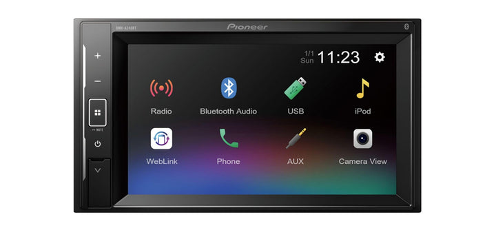 Pioneer DMH-A240BT | Mediareceiver mit 6,2'-ClearType-Touchscreen (15,7 cm) und komfortabler Smartph