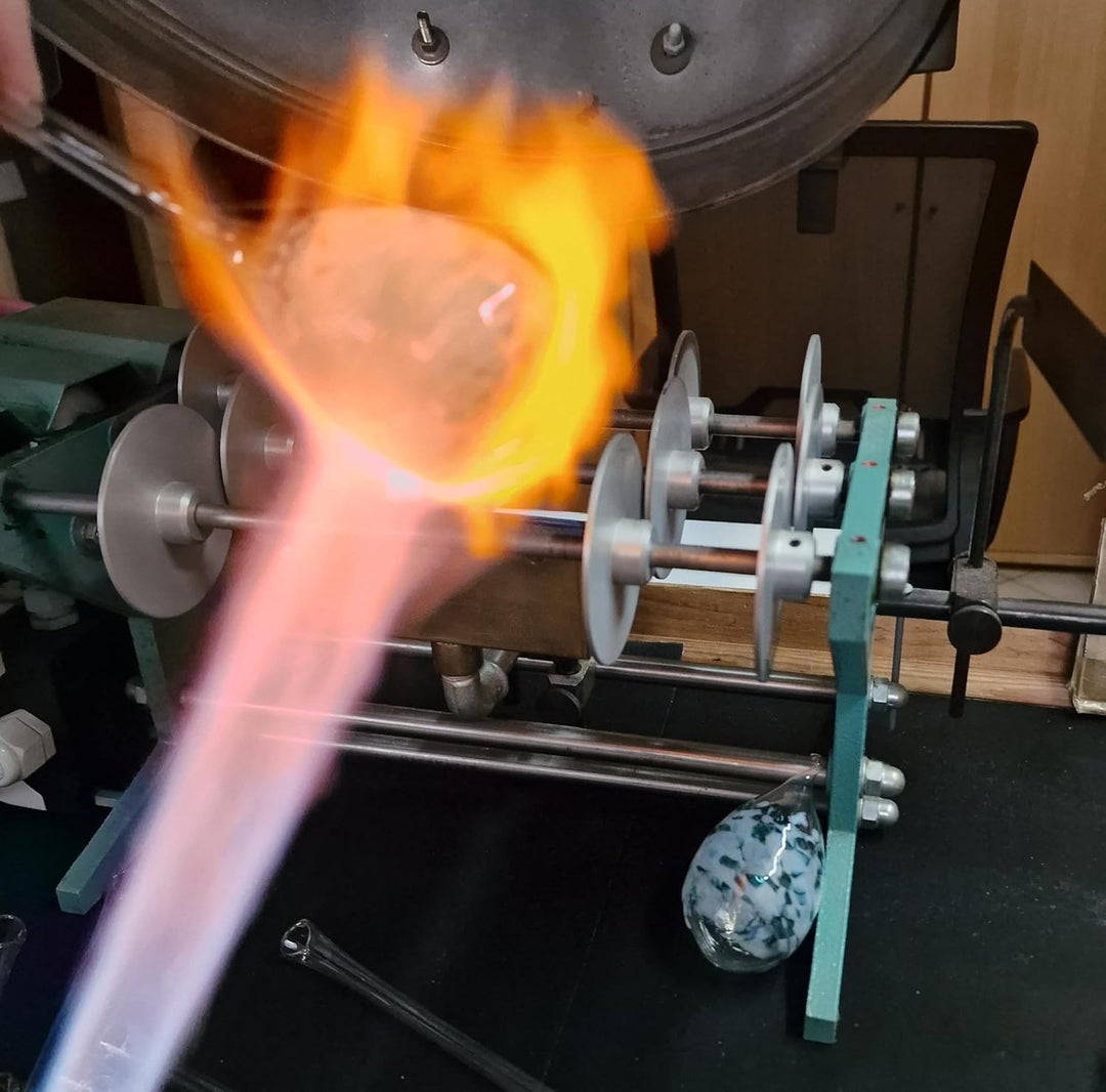 Lauschaer Glas Ostereier aus Glas mit Granulat verschiedene Grössen und Sets mundgeblasen handgeform