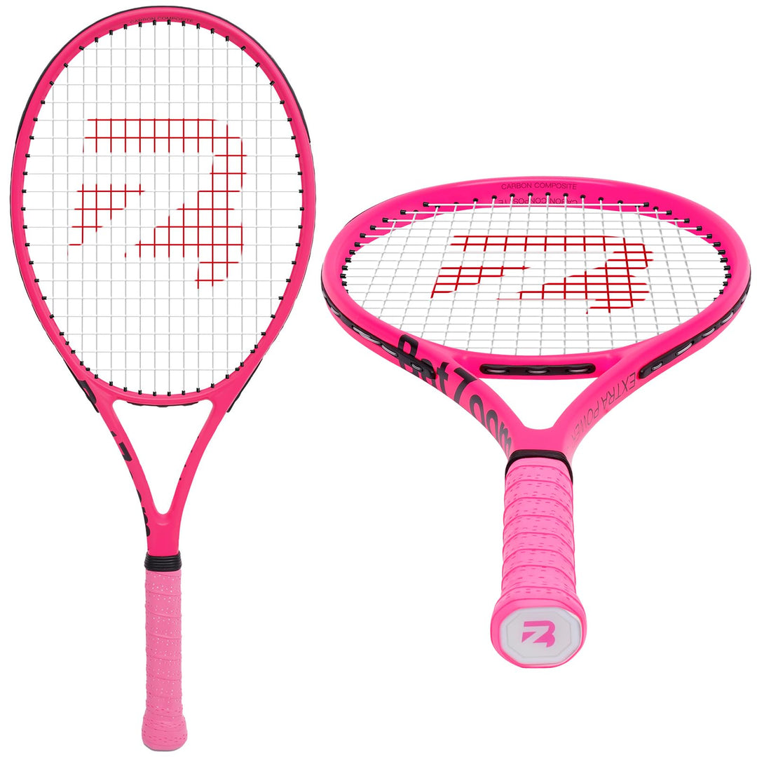 BatZoom Tennisschläger für Anfänger und Erwachsene, Leichter Graphitschläger mit komfortablem Griff,