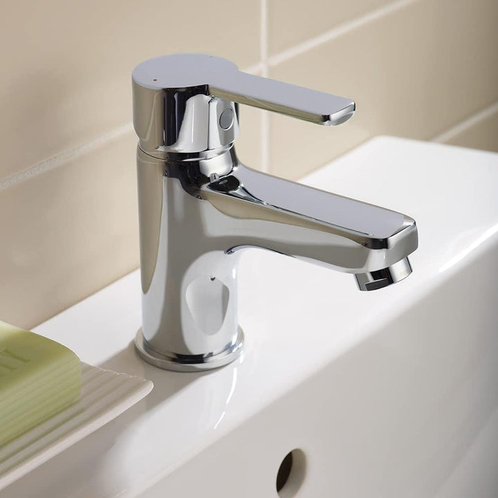 Ideal Standard B1149AA Calista Einhebel-Waschtischmischer, Chrom, Ablaufgarnitur Basin Mixer no Wast
