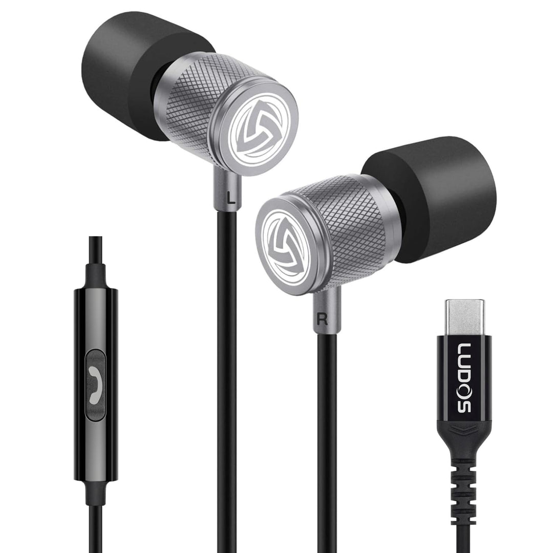 LUDOS Ultra USB C Kopfhörer, 5 Jahre Garantie für iPhone 16 15 Pro Max Plus Samsung Galaxy S24 S23 U