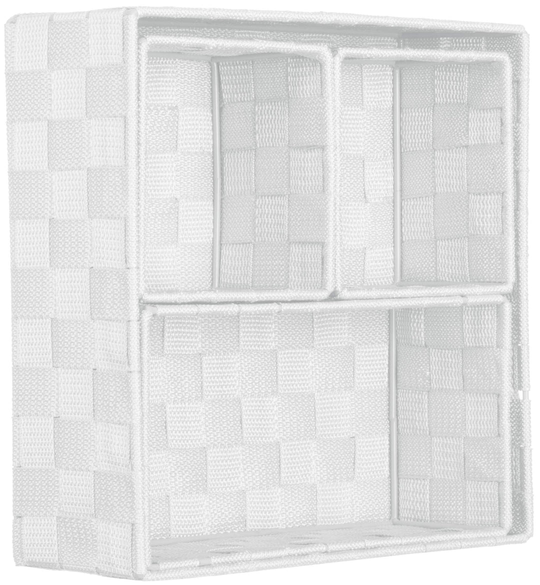 Brandsseller 4er Set Aufbewahrungsboxen - 28x28x10 cm, 26x13x9 cm, 13x13x9 cm (2x) – eckige Regalkör
