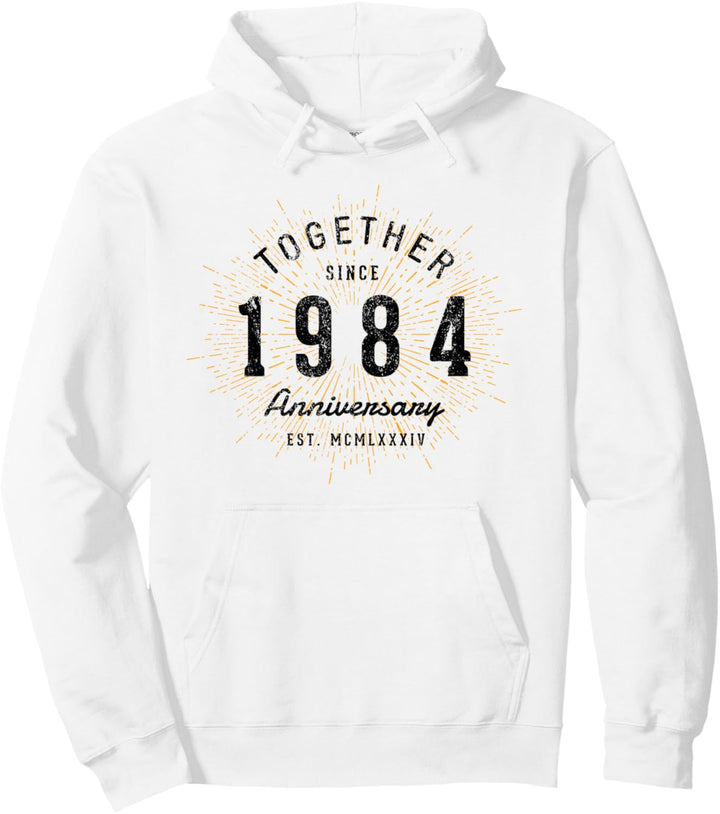 Zusammen seit 1984 Jahrestag Pullover Hoodie