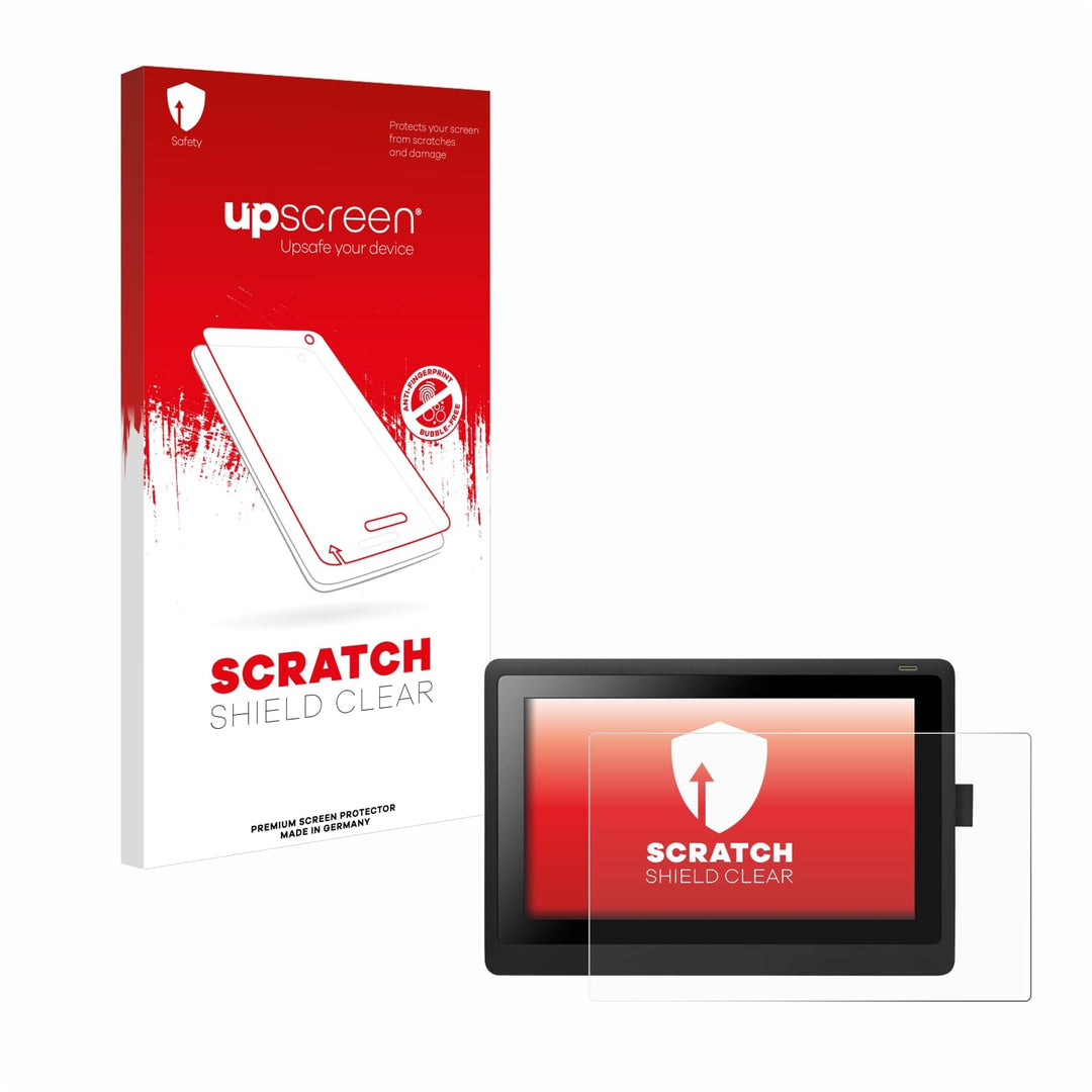 upscreen Schutzfolie für Wacom Cintiq 16 – Kristall-klar, Kratzschutz, Anti-Fingerprint