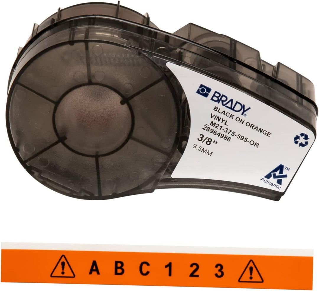 Brady Vinyl-Etiketten für Etikettendrucker M211 & M210 - Vinyl-Klebe-Druckeretiketten - Industrieeti