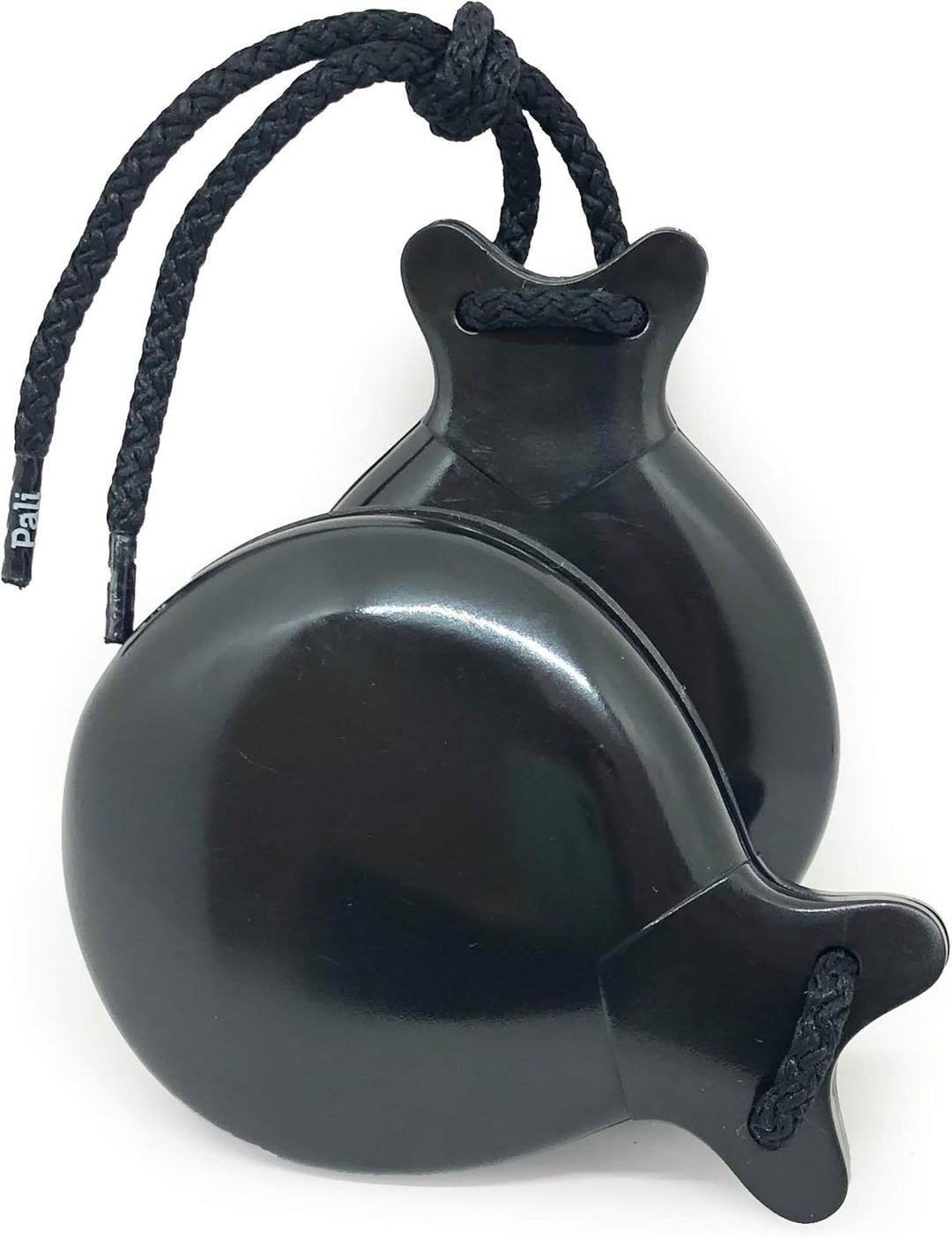 Castañuelas PALI Farbe Schwarz mit doppelter Schachtel. Ideal zum Lernen. (Blumen und Punkte).