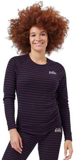 Odlo Thermounterwäsche Damen Active Warm Originals I Langarm Thermoshirt I Warme Skiunterwäsche XS D