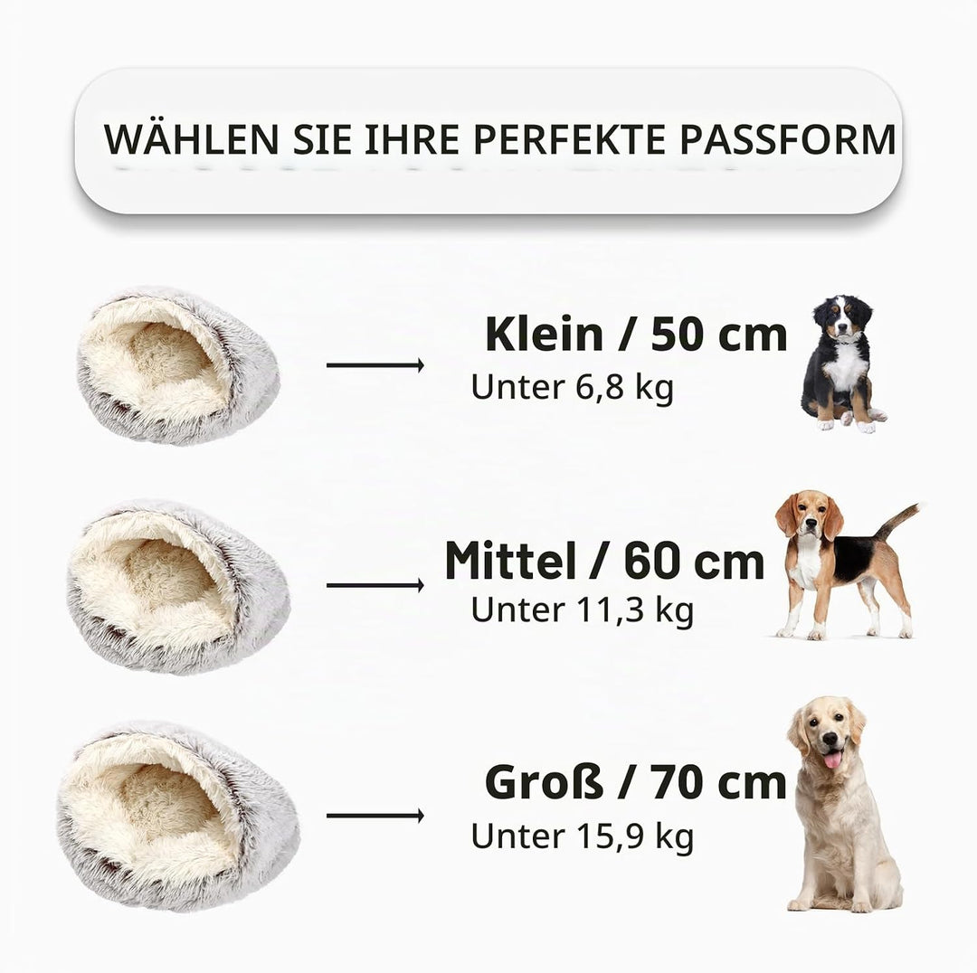 Katzenbett, Katzennest, Haustierbett Tierbett, Kleine Hundebett Waschbarer Flauschiges Rund Weich Ka