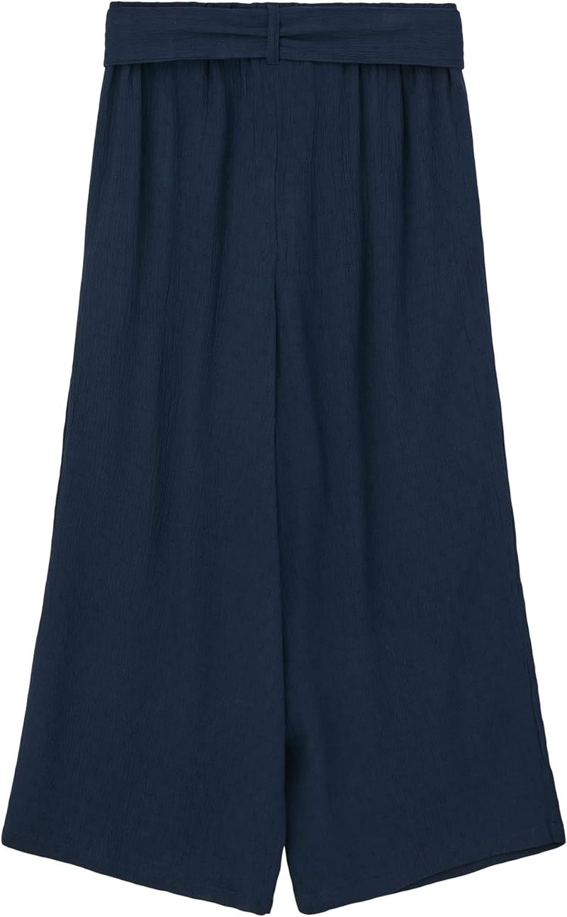 s.Oliver Mädchen Culotte mit Bindegürtel 140 Blau, 134