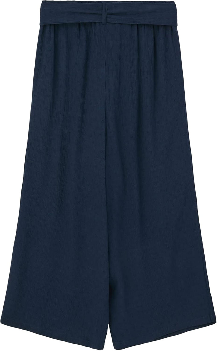 s.Oliver Mädchen Culotte mit Bindegürtel 176 Blau, 176 Blau