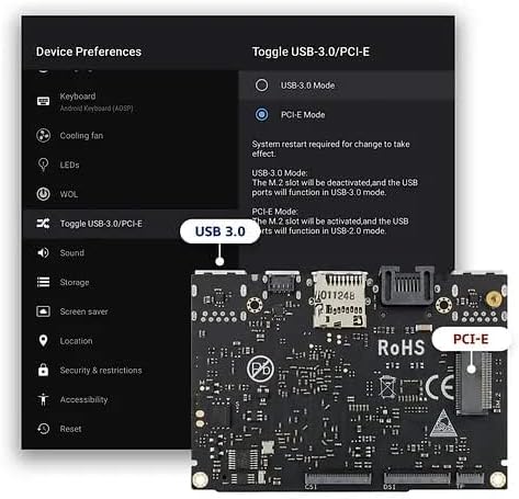 khadas VIM3 Pro Amlogic A311D Einplatinencomputer mit 5.0 Tops NPU, 16MB SPI Flash, PCIe und USB 3.0