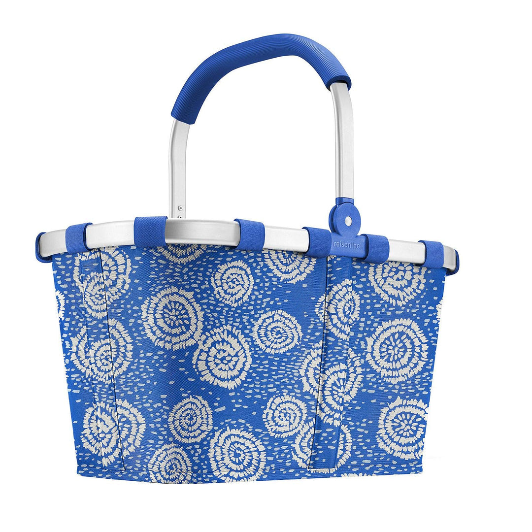reisenthel carrybag Batik Blue – Stabiler Einkaufskorb mit viel Stauraum und praktischer Innentasche