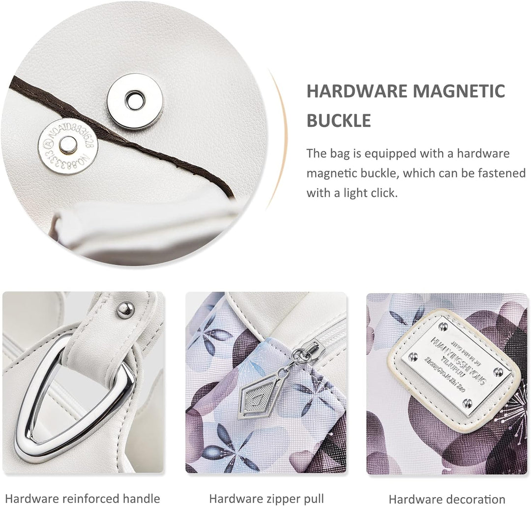 NICOLE & DORIS Schultertasche Aktentasche Damen PU Leder Schick Shopper Handtasche Umhängetasche Tot