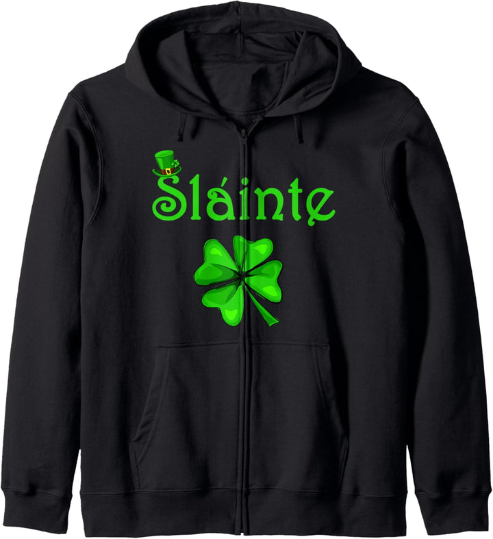 Slainte Irish Cheers Gesundheit St Paddys Day Kapuzenjacke