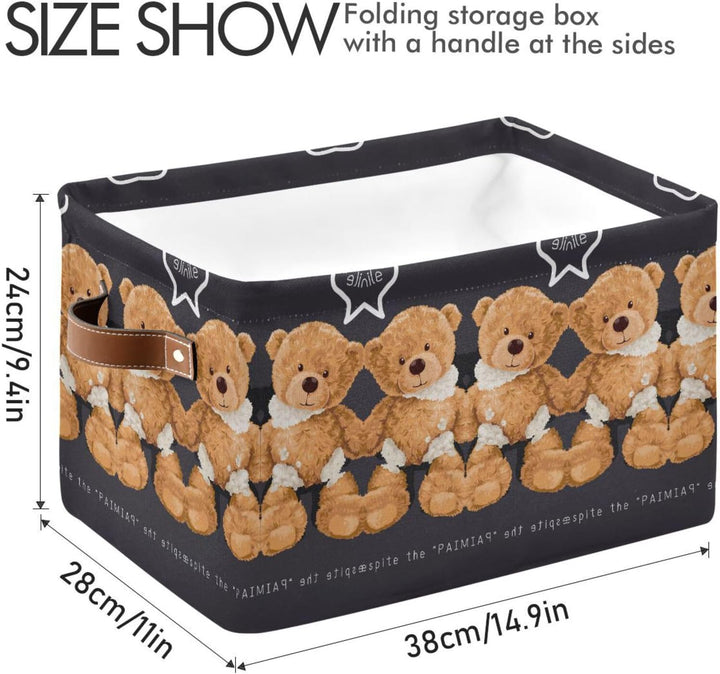 Bär Süsser Tierkarikatur Aufbewahrungsbox für Organizer Spielzeug Veranstalter Körbe Grosser Wäschek