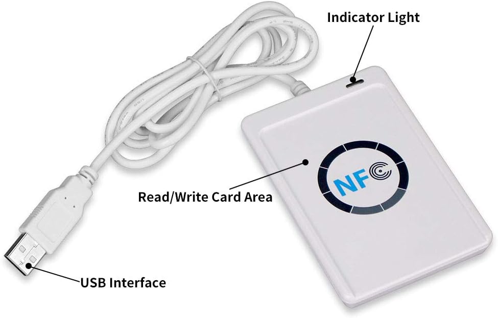 KDL NFC Clever ACR122U RFID Kartenleser Schriftsteller IC 13.56MHz mit USB-Kabel + SDK Software + 5p