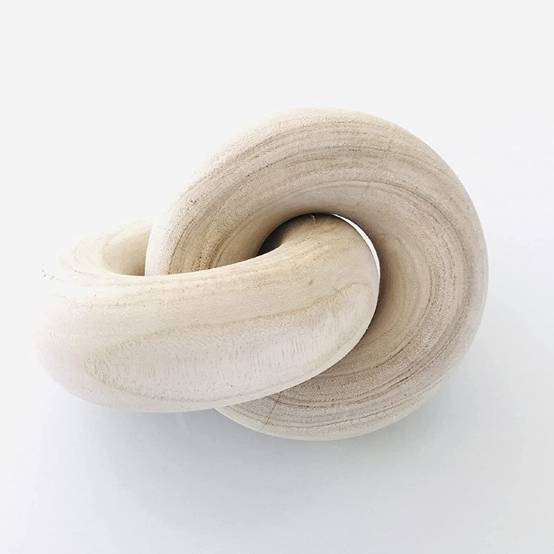 Rool Couchtisch-Dekoration, Holzknoten-Dekoration, Holzkette, Gliederdekoration, Couchtisch, Bücher,
