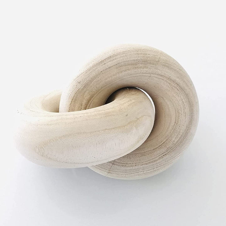 Rool Couchtisch-Dekoration, Holzknoten-Dekoration, Holzkette, Gliederdekoration, Couchtisch, Bücher,