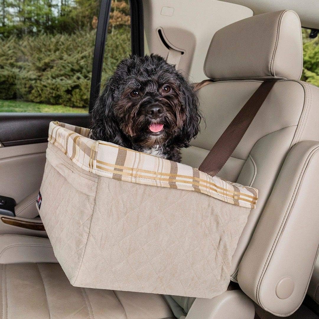 PetSafe Happy Ride Gesteppter Haustiersitz, Hundesitzerhöhung für Autos und LKWs, Für Haustiere bis