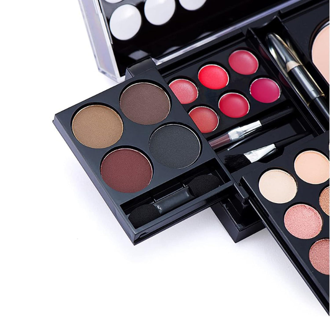 39 Farben Schmink Kosmetik Makeup Paletten mit Lidschatten, Lipgloss, Augenbrauenpuder, Foundation P