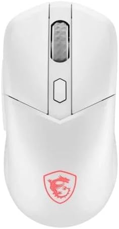 MSI Versa 300 Wireless White Gaming-Maus – 8000 DPI, symmetrisch, Kailh-Mikroschalter 30 Millionen K