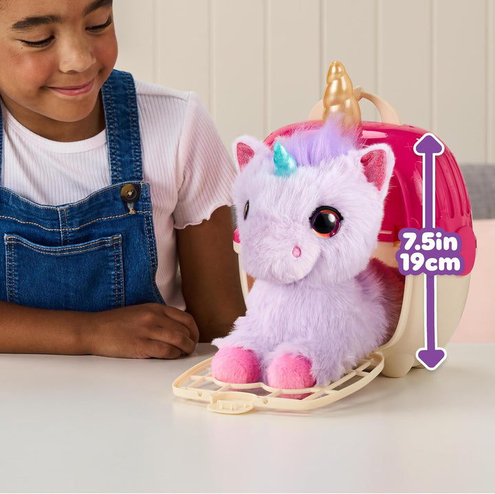 ScruffaLuvs Einhorn-Scruff in Lila – Plüschtier, 19 cm – wasche und enthülle 1 von 4 Einhörnern mit