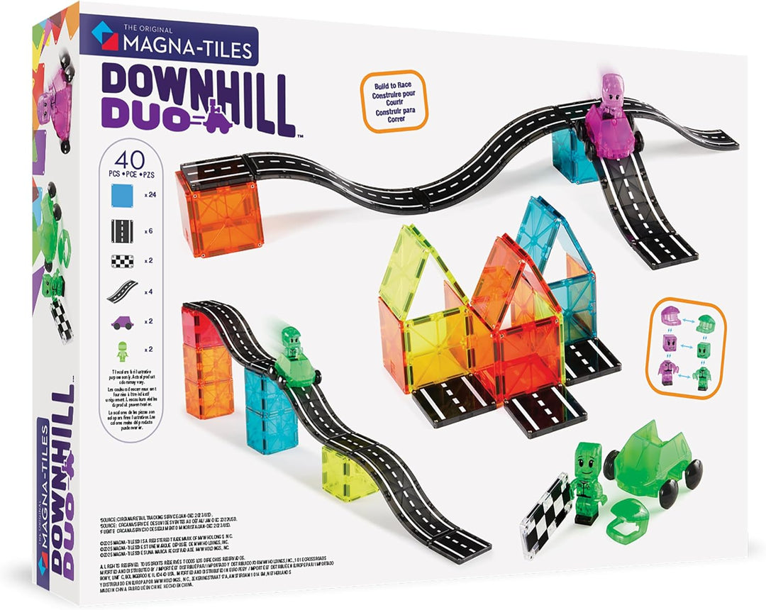 Magna-Tiles - Downhill Duo 40-Piece Set - Downhill 2er - 40 Teile