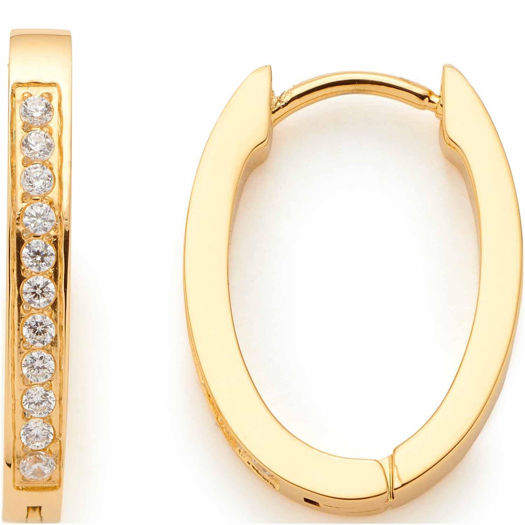Leonardo Damen-Creolen Edelstahl 32025292 gold, gold