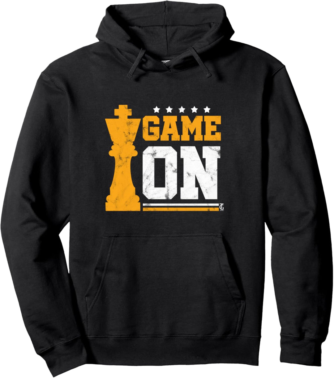 Schach Fantastisches Vintage-Spiel auf Grossmeister-Schachmatt Pullover Hoodie