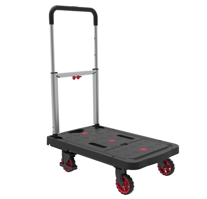 Pavo 8055890 Alu-PP Plattformwagen einklappbar schwarz/aluminum