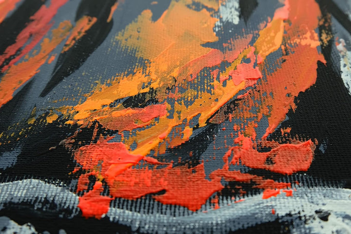 Monica Mirafiori I 100% HANDGEMALT I Gemälde BULL 100x50cm | Gemälde Handgemalt | Acrylgemälde | Seh
