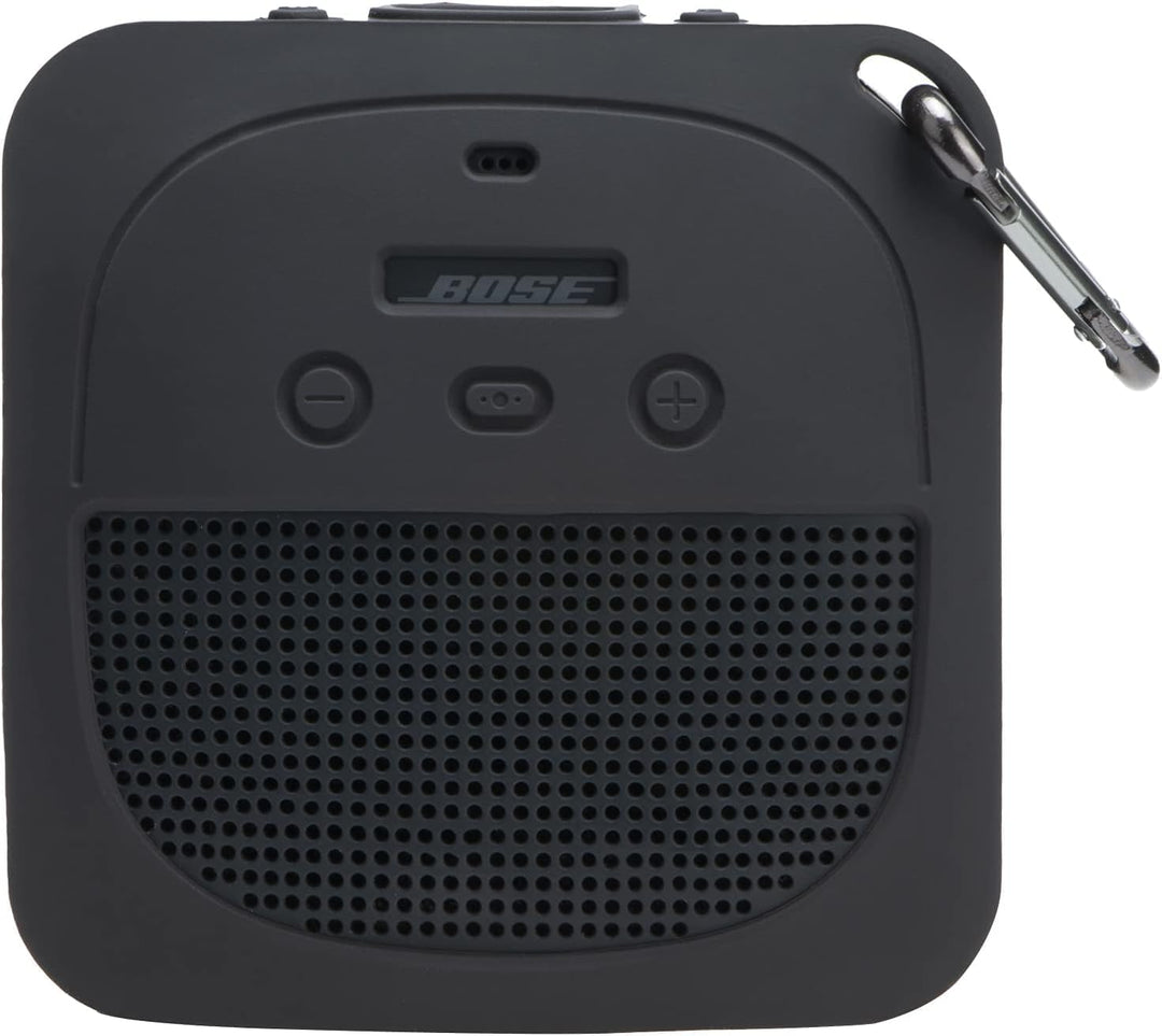 Aenllosi Silikonhülle für Bose SoundLink Micro Bluetooth Lautsprecher, Nur Tasche(Schwarz)