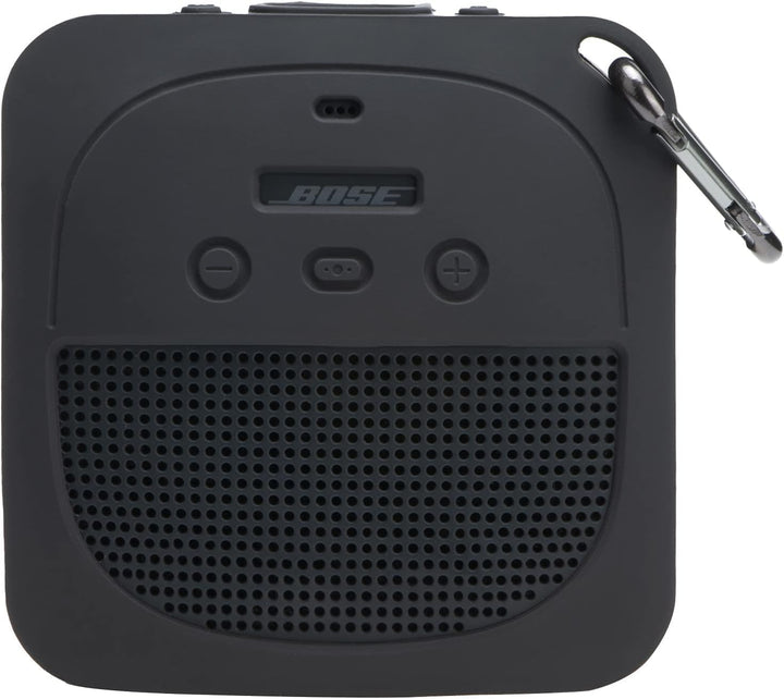 Aenllosi Silikonhülle für Bose SoundLink Micro Bluetooth Lautsprecher, Nur Tasche(Schwarz)