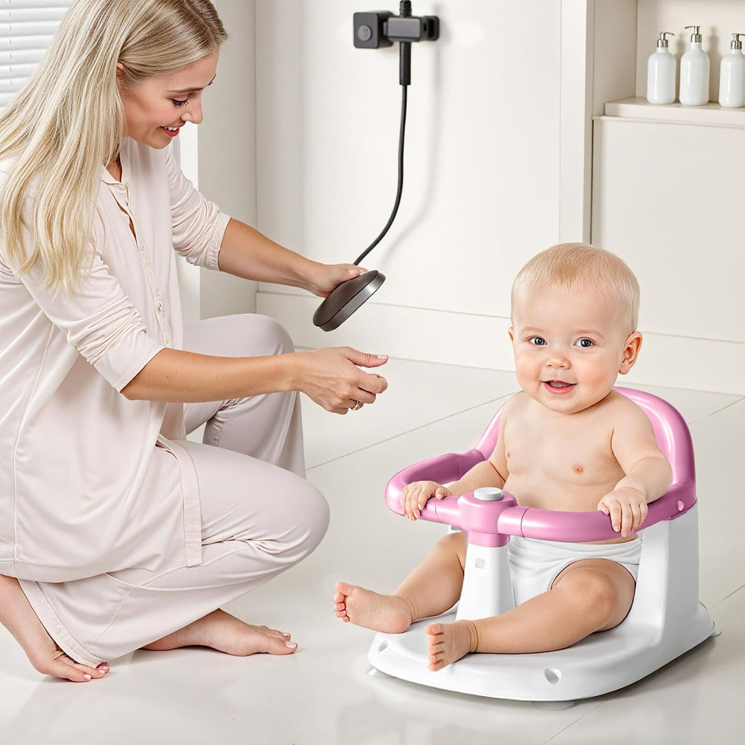 UBRAVOO Baby Badesitz für Babys von 6 bis 24 Monaten, aufrecht sitzender Badesitz, rutschfester Baby