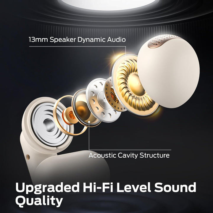 oraolo Open-Ear Kopfhörer, Bluetooth Kopfhörer, Clip On Kopfhörer, Offene Ohr Earbuds, 32H Wiedergab