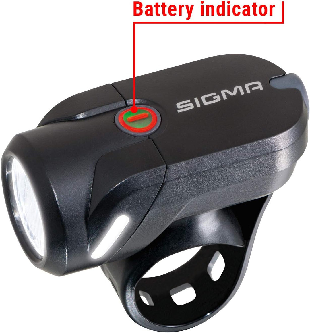 SIGMA SPORT - Aura 35 | LED Fahrradlicht 35 Lux | StVZO zugelassenes, akkubetriebenes Vorderlicht Si