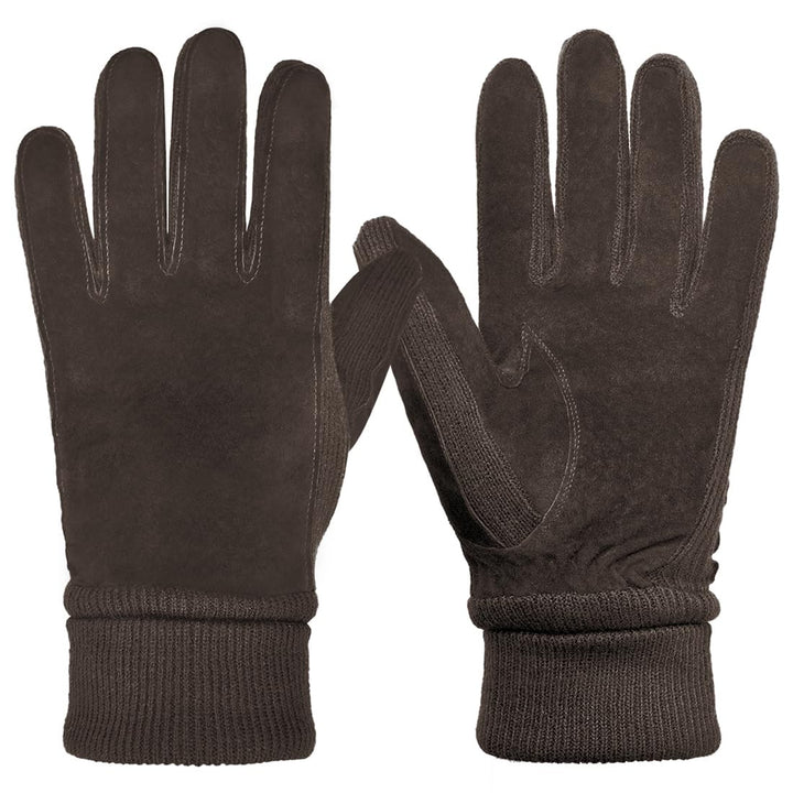 Harssidanzar Damen Winter Wildleder Handschuhe Thermal Wolle Fleece gefüttert Outdoor Wärme SL024EU