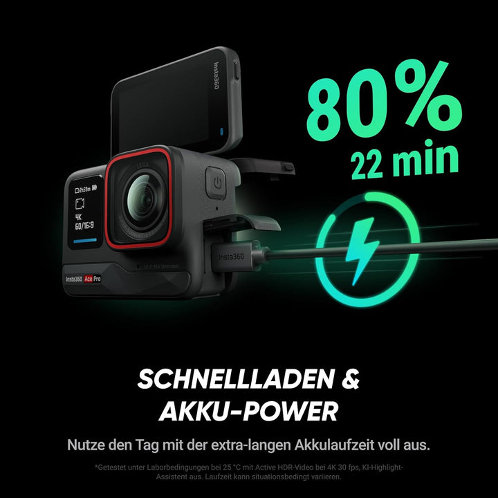 Insta360 Ace Pro - wasserdichte Action-Kamera, zusammen mit Leica entwickelt, 1/1,3"-Sensor und KI-R