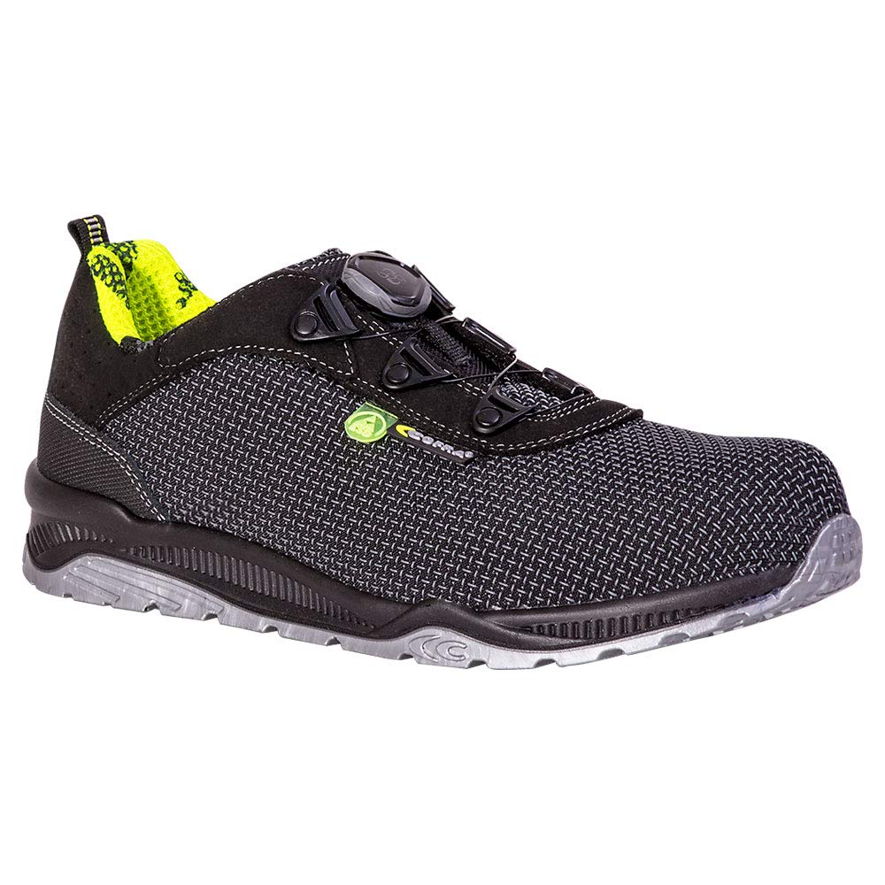 Cofra 79490-000.W35 YARD S3 ESD SRC Sicherheitsschuhe, Schwarz/Gelb, Grösse 35, 35 EU