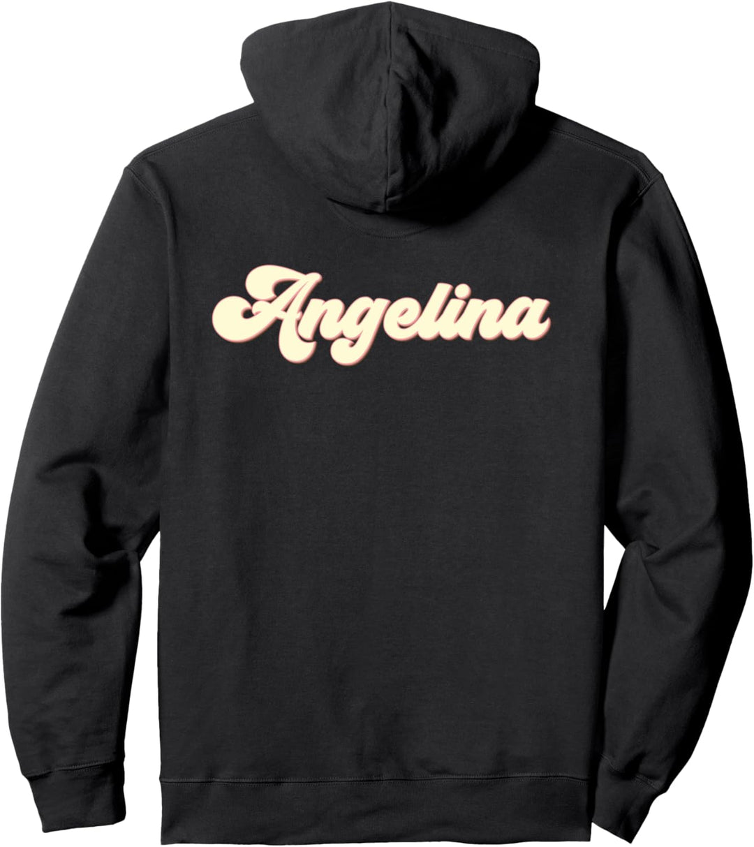 Angelina Retro Vintage Vornamen Namen Pullover Hoodie