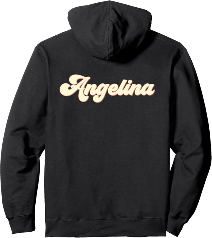 Angelina Retro Vintage Vornamen Namen Pullover Hoodie