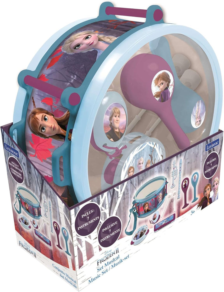 Lexibook K360FZ Eiskönigin Musik Set mit 7 Instrumenten in Disney Frozen Design, Blau, Frozen
