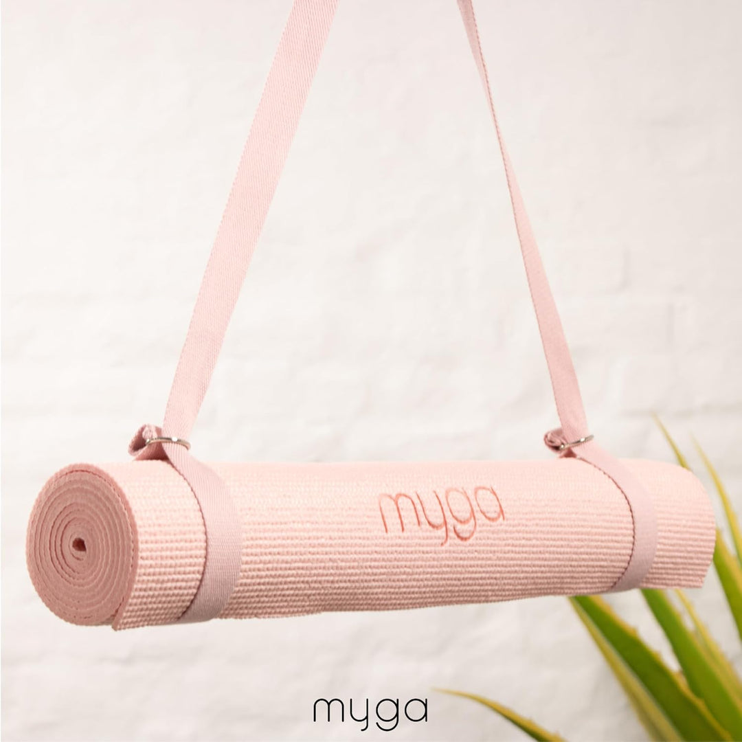 Myga Yoga Zubehör Set | 2 Rutschfeste Yoga Blöcke &amp; Verstellbarer Yoga Gurt | Perfekt für Anfänger &amp;