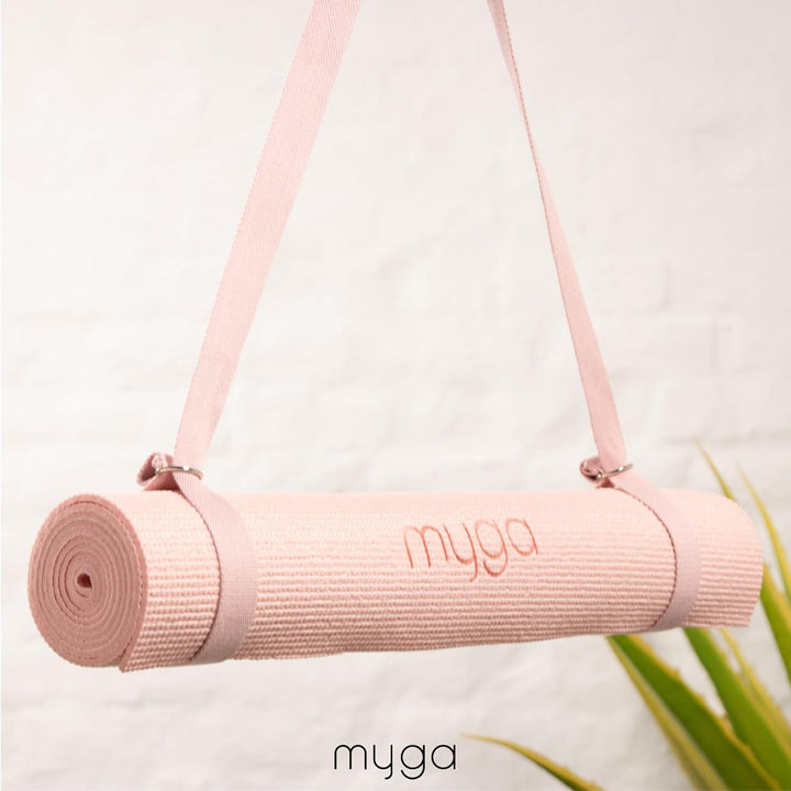 Myga Yoga Zubehör Set | 2 Rutschfeste Yoga Blöcke &amp; Verstellbarer Yoga Gurt | Perfekt für Anfänger &amp;