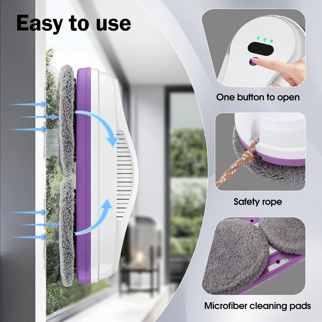 CHOVERY CL-2 Fensterputzroboter, der Fensterputzroboter Fenster Roboter mit Fernbedienung, automatis