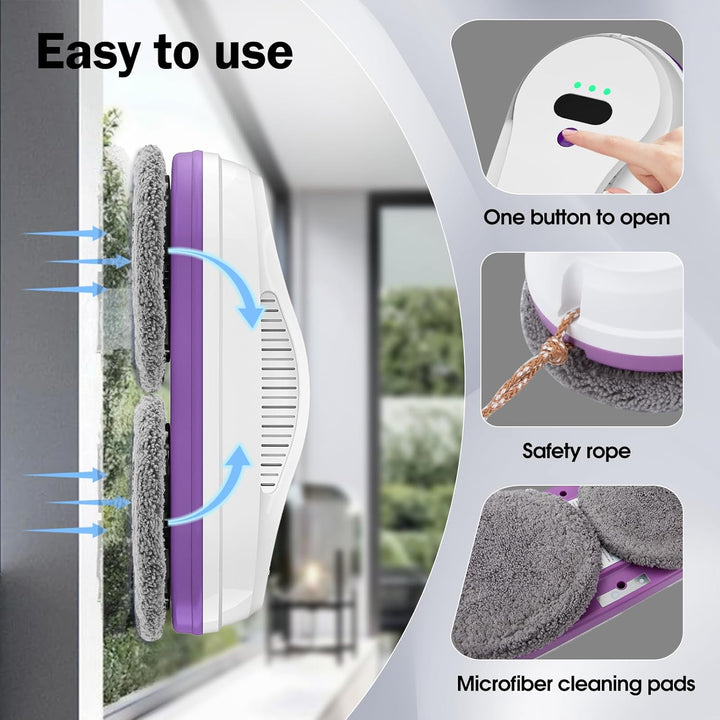 CHOVERY CL-2 Fensterputzroboter, der Fensterputzroboter Fenster Roboter mit Fernbedienung, automatis